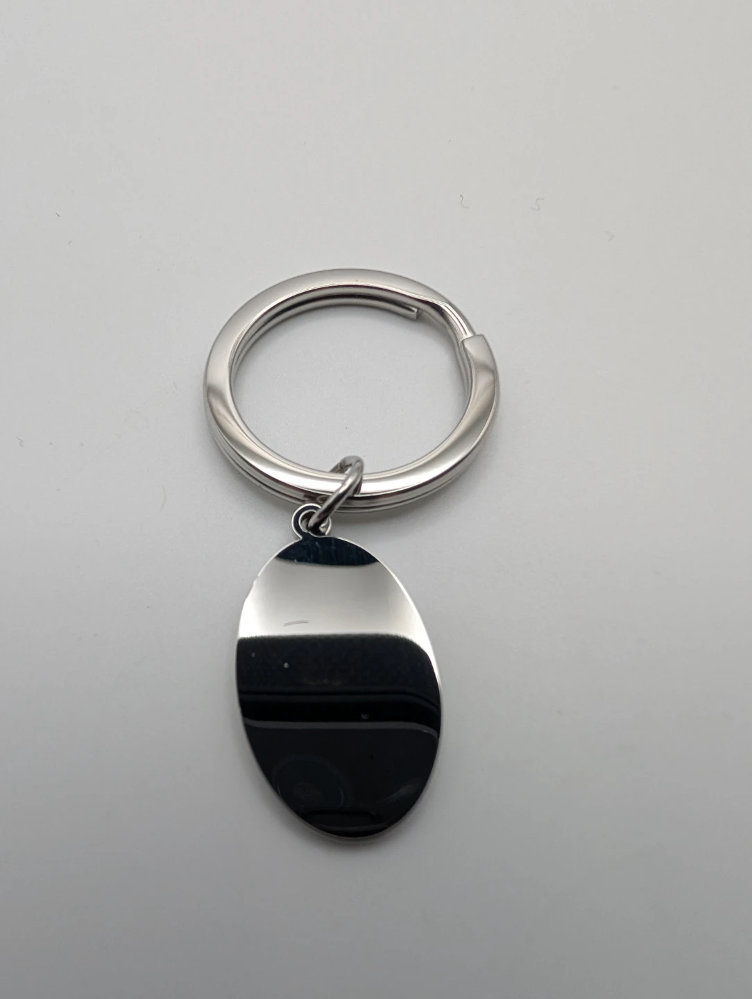 Stainless steel silver Oval Keychain (3 for $10)