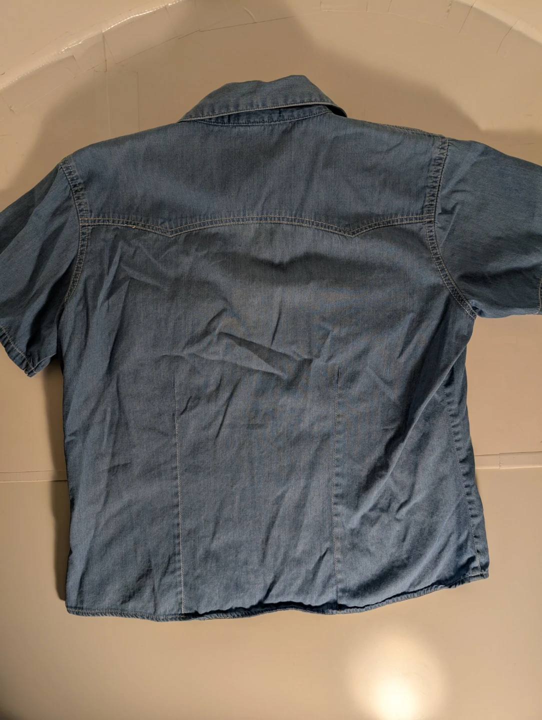 Denim Style Short Sleeve Shirt | Wrangler - S: S/P - photo 5