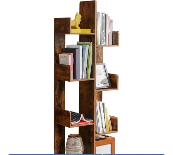 VASAGLE Tree-Shaped Bookcase Rustic Brown - photo 2