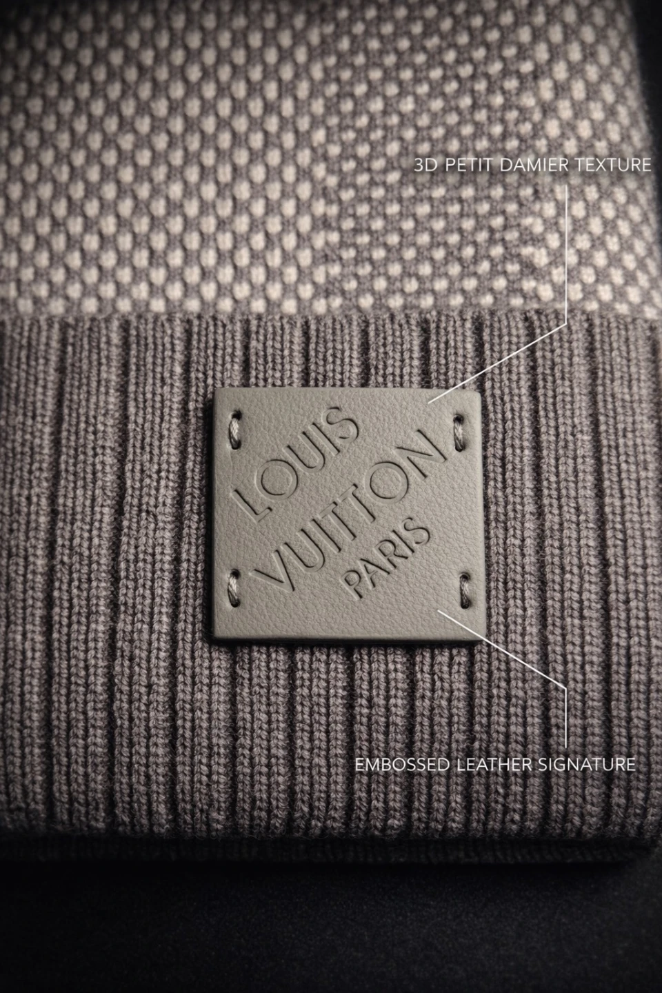 Louis Vuitton Damier Beanie - Soft Warm Wool Blend - photo 2