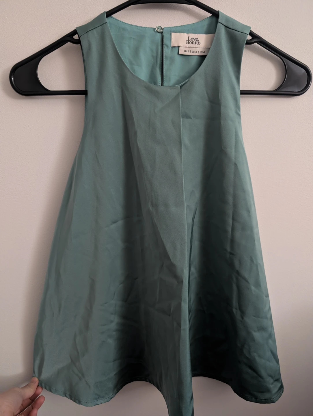 Love Bonito Teal Sleeveless Blouse Office Blouse