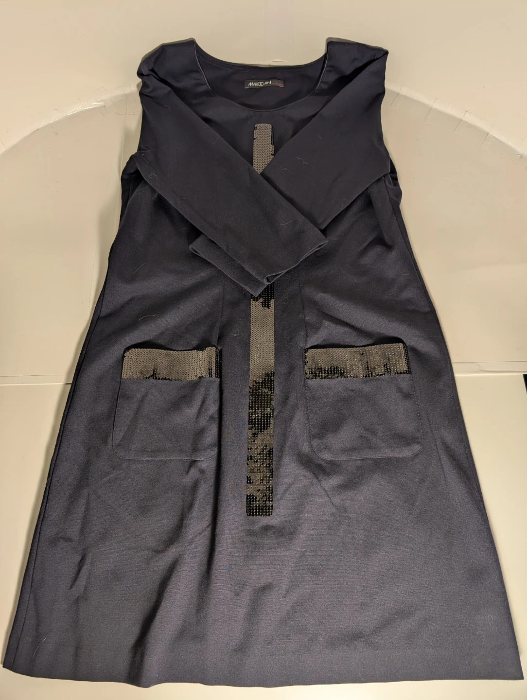 Navy Dress with Sequins | Marc Cain - S: N 6 - photo 4