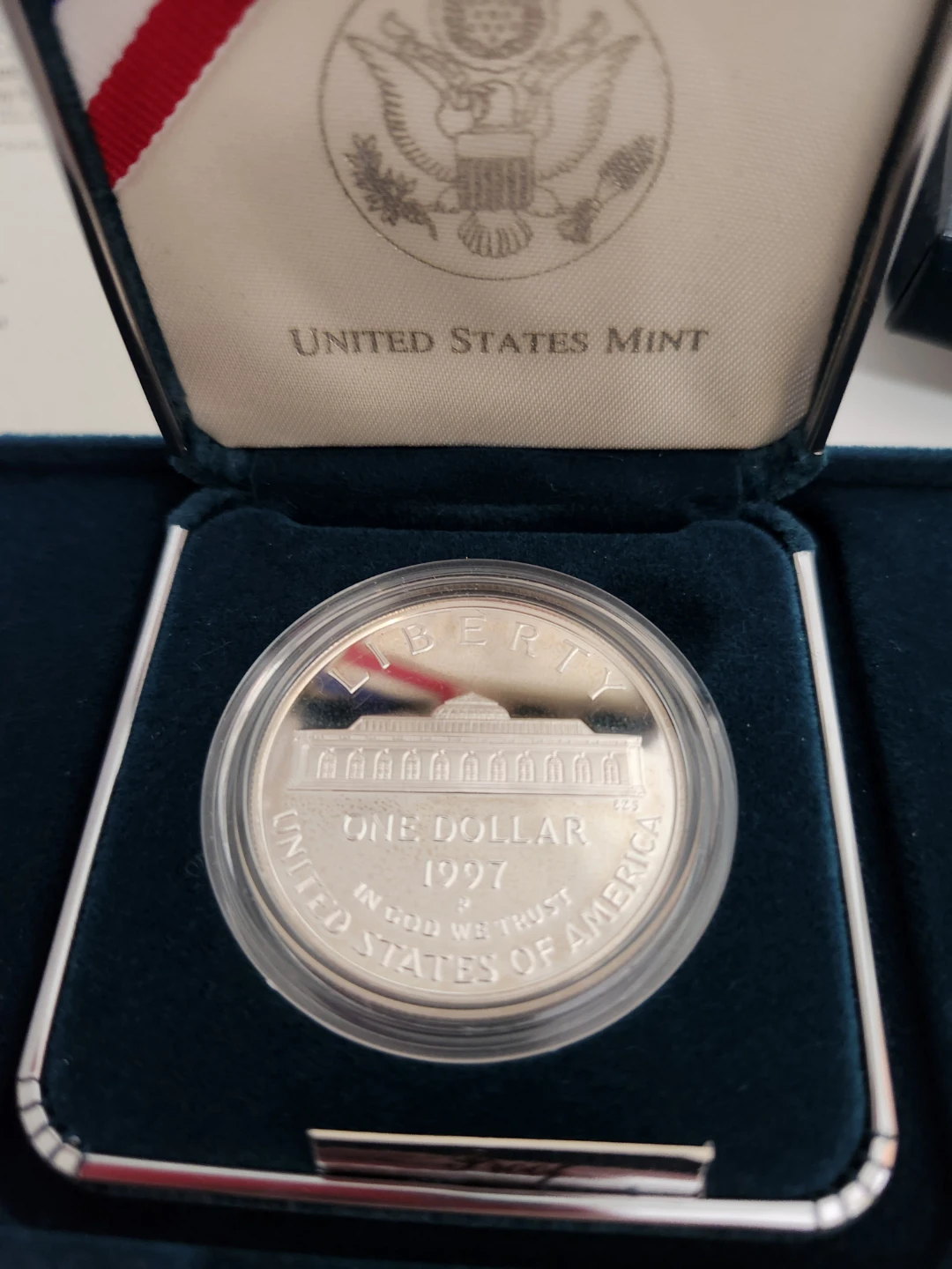 1997 SILVER BOTANICAL GARDEN COIN - photo 2