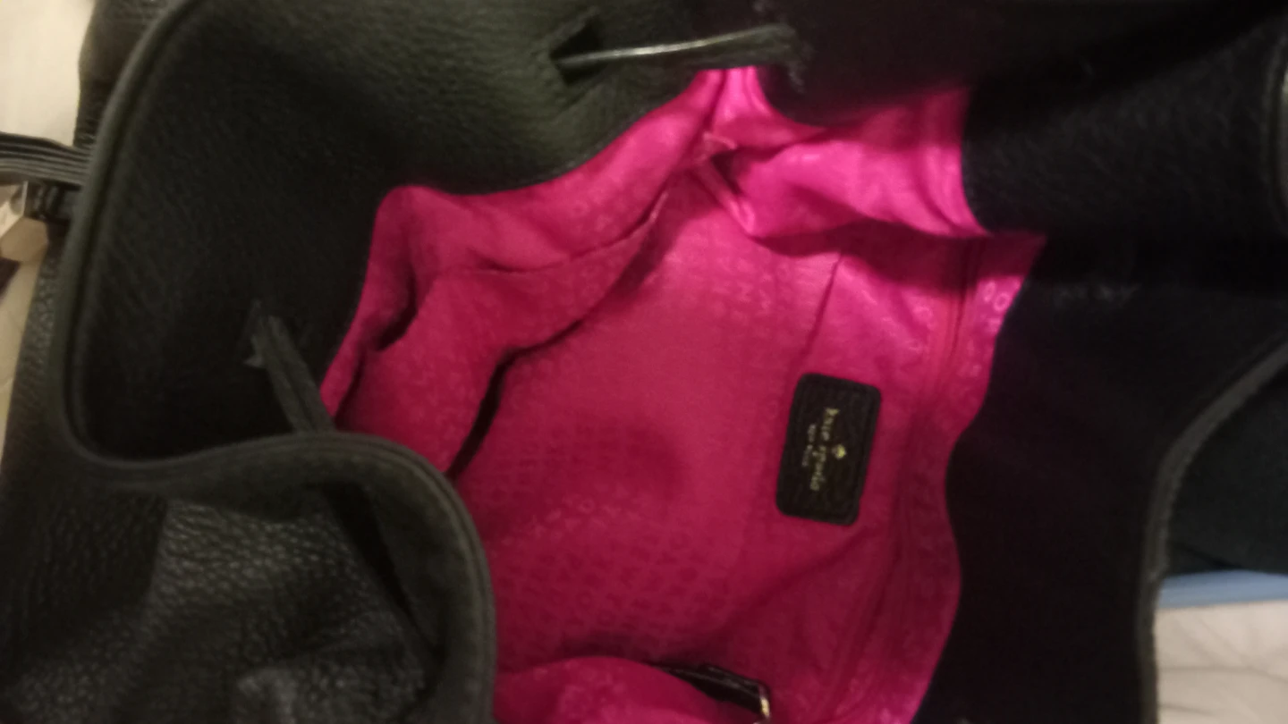 Kate Spade Black Leather Drawstring Shoulder Bag - photo 3