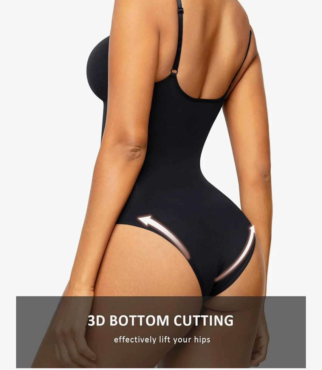 M/L-FeelinGirl Shapewear Bodysuit Tummy Control Body