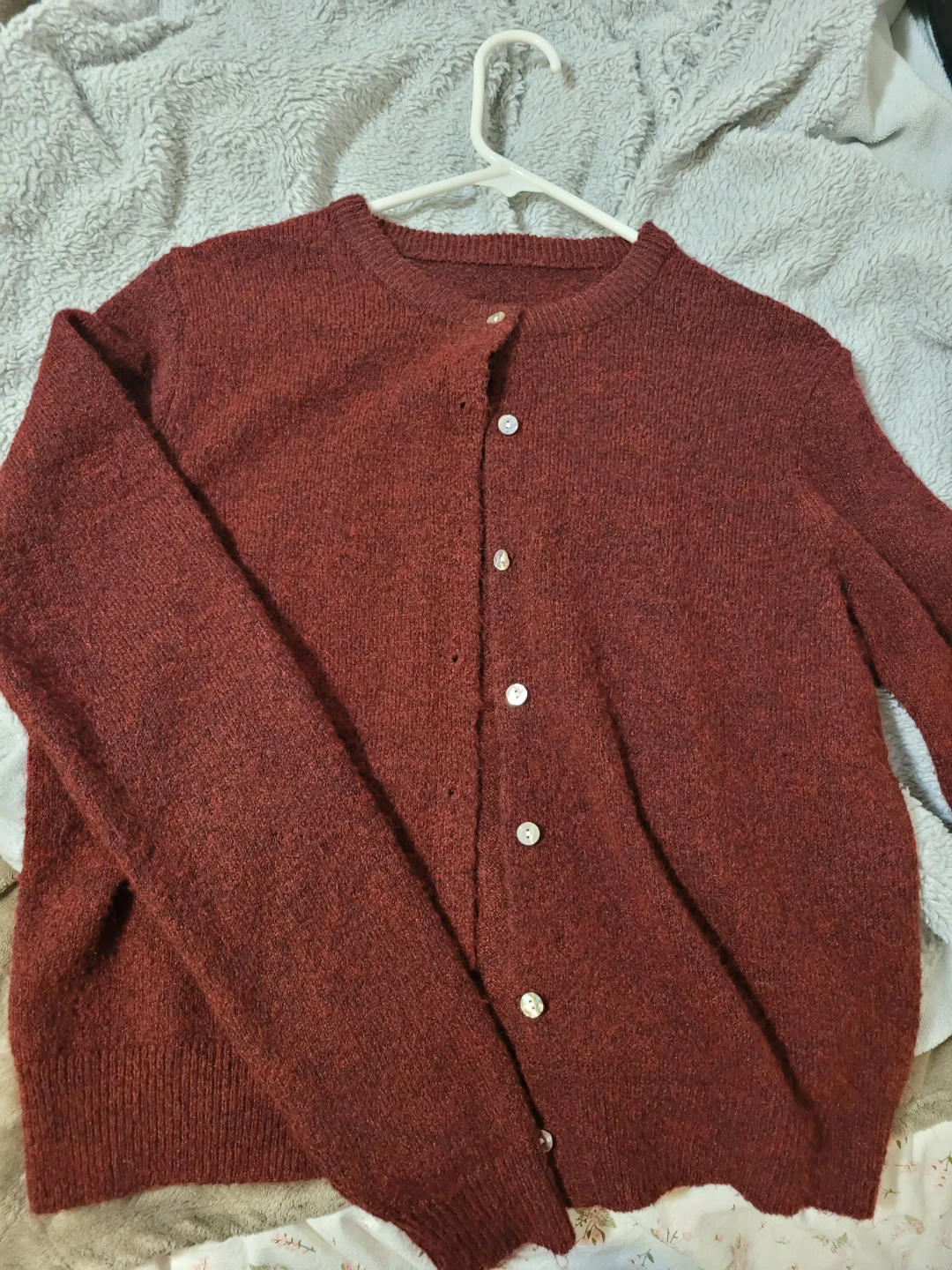 Maroon Cardigan