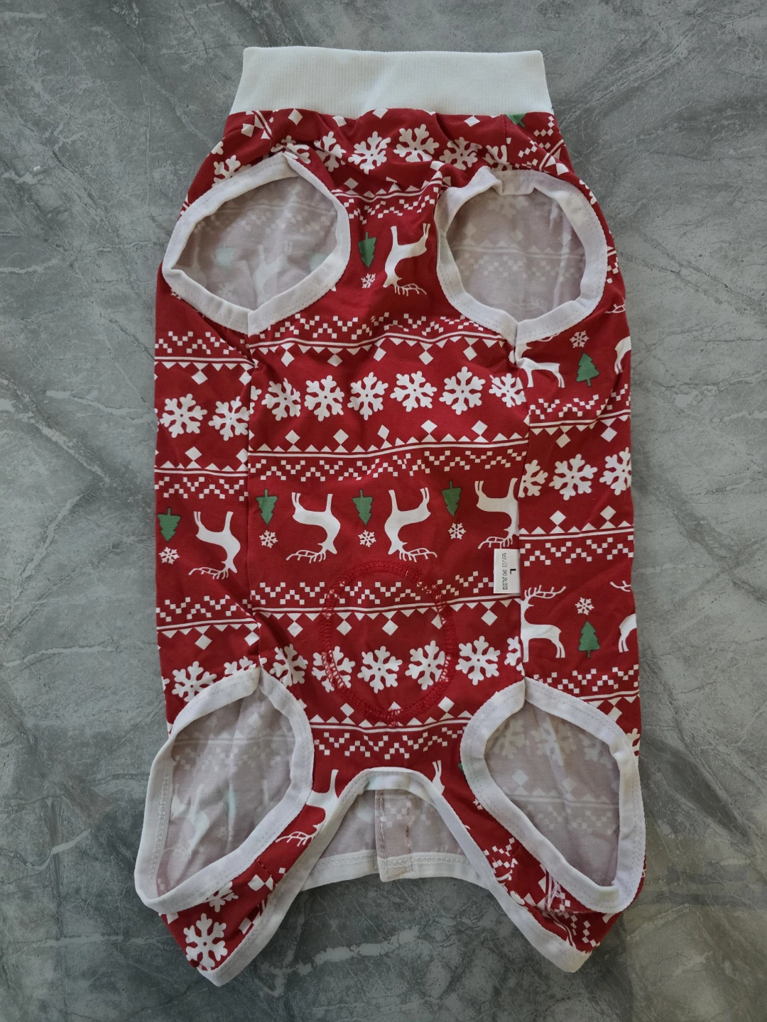 Christmas Reindeer Dog Recovery Suit - Size L - photo 2