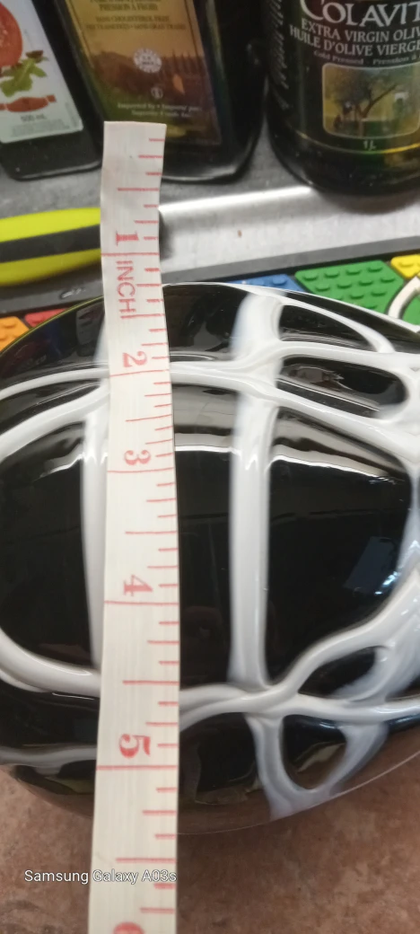 Black and white glass Swirl Vase - photo 3