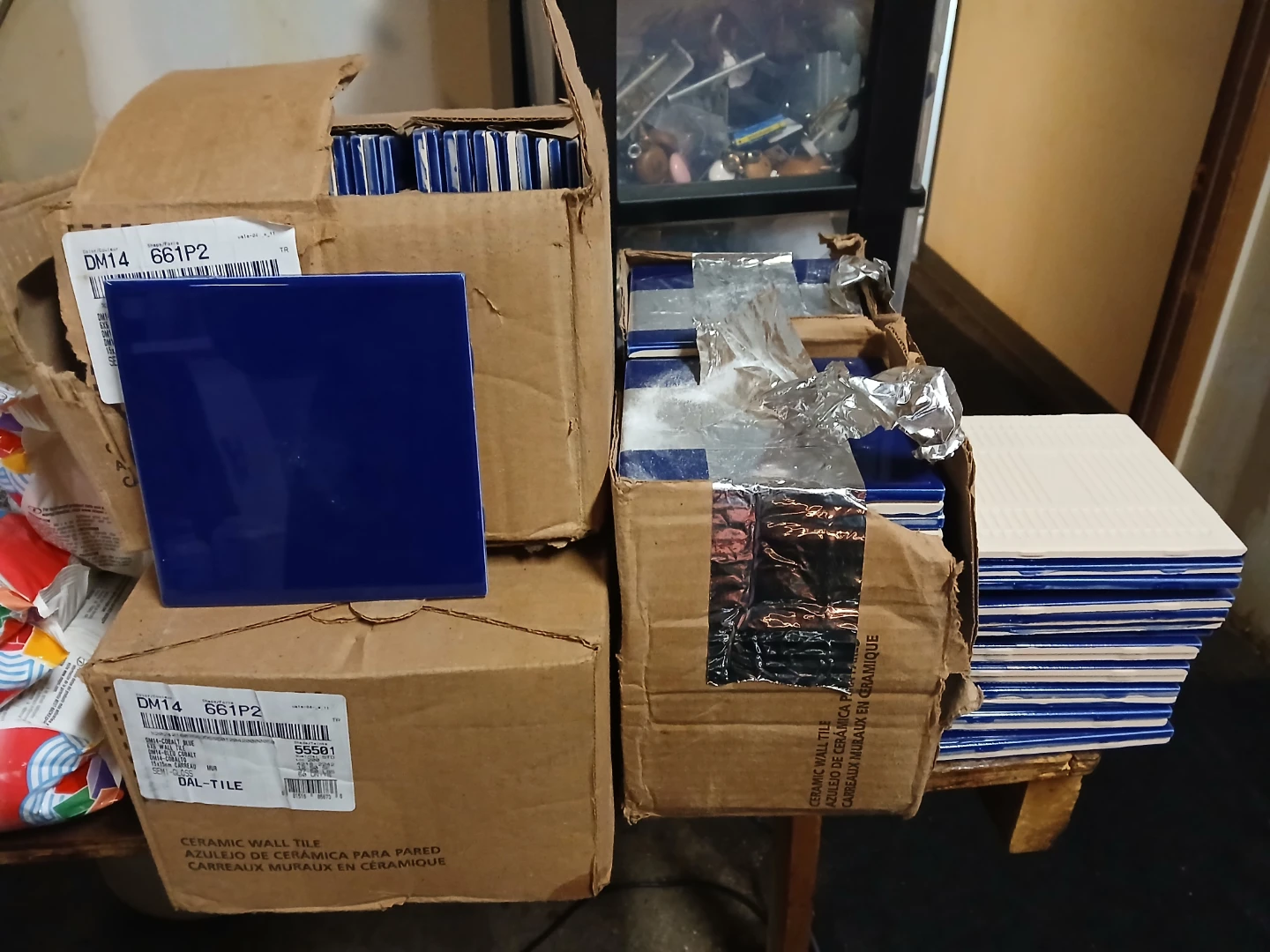 3 boxes of tile and white grout - photo 3