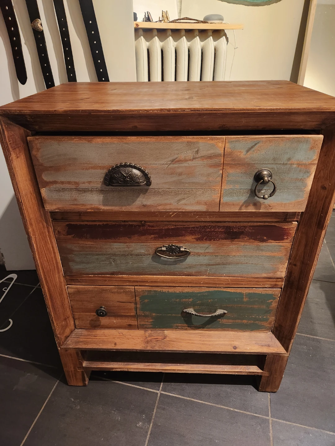 Wooden 4-Drawer Chest