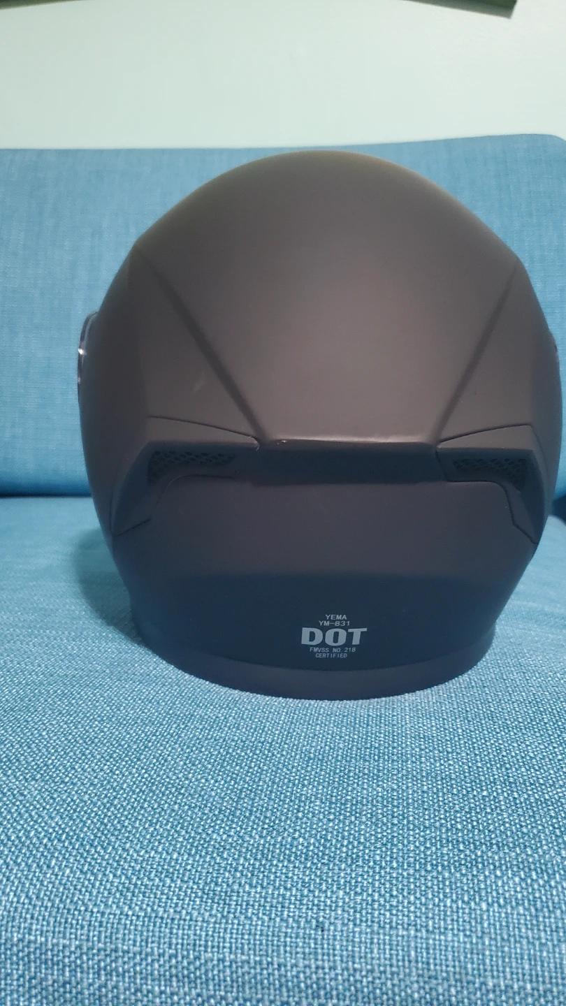 Yema Full Face Motorcycle Helmet - Matte Black - photo 2