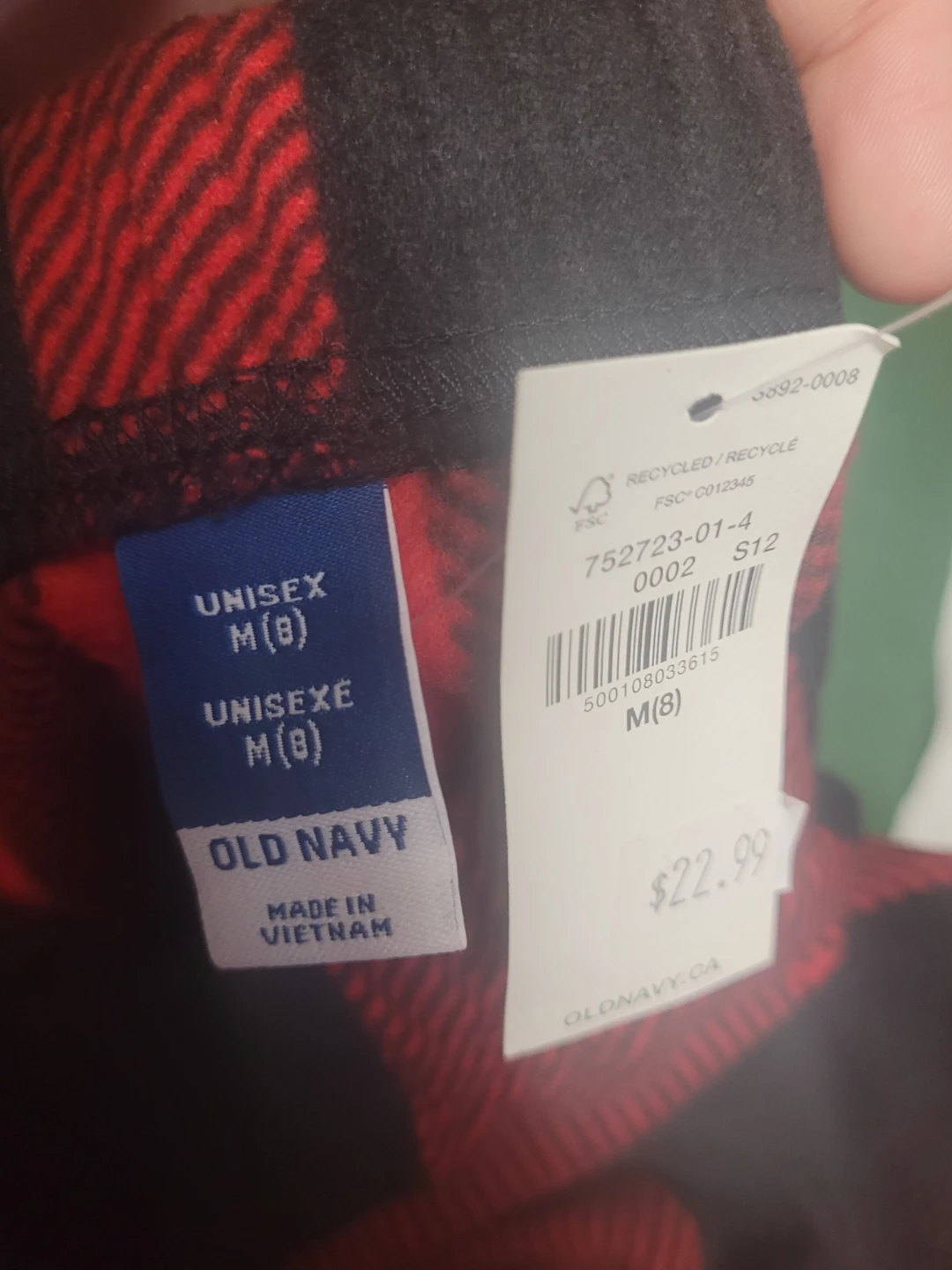 Old Navy Unisex Plaid Pants - Size M(8) - photo 2