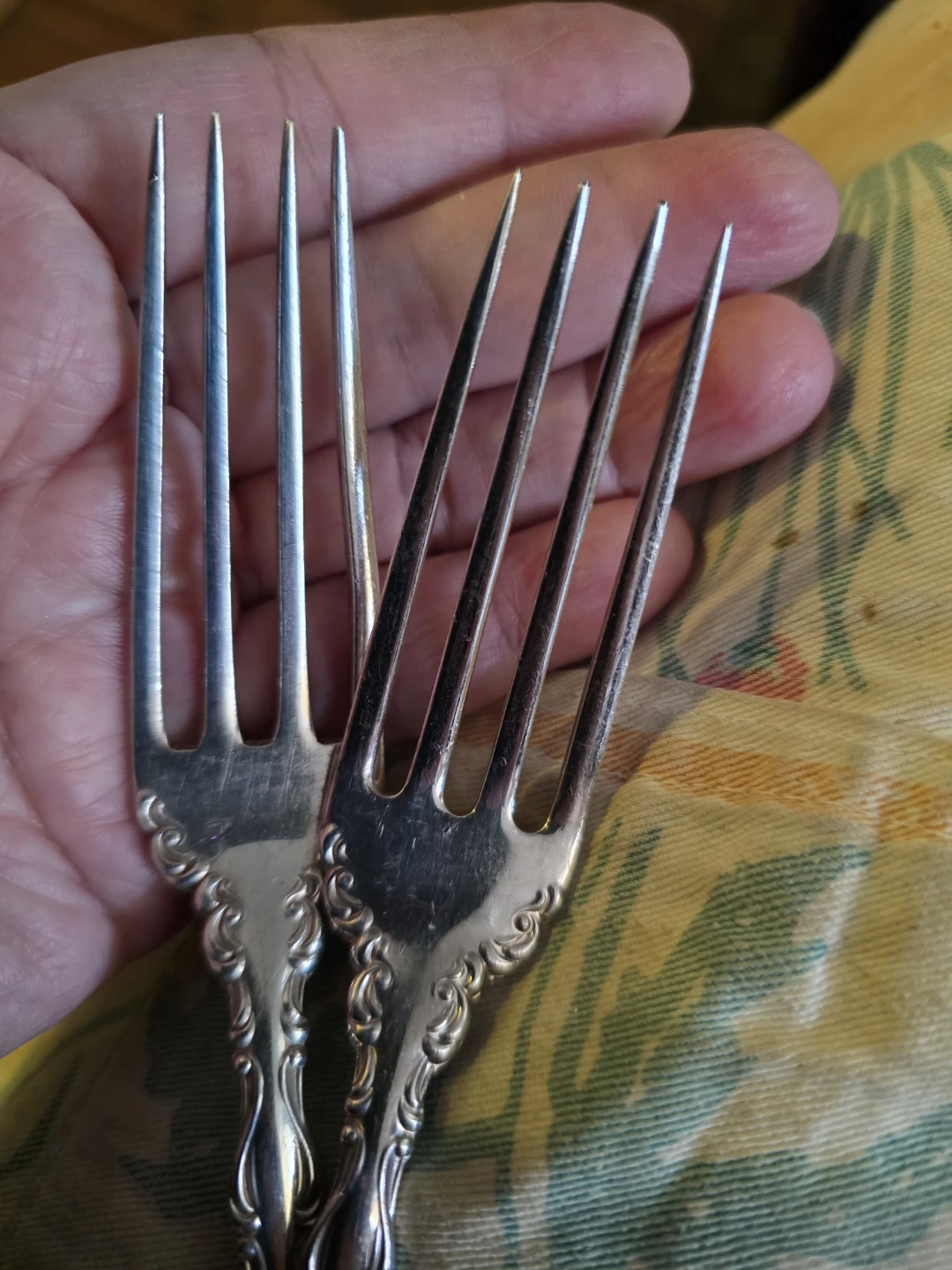 Birks Sterling Silver Forks Signed - photo 4