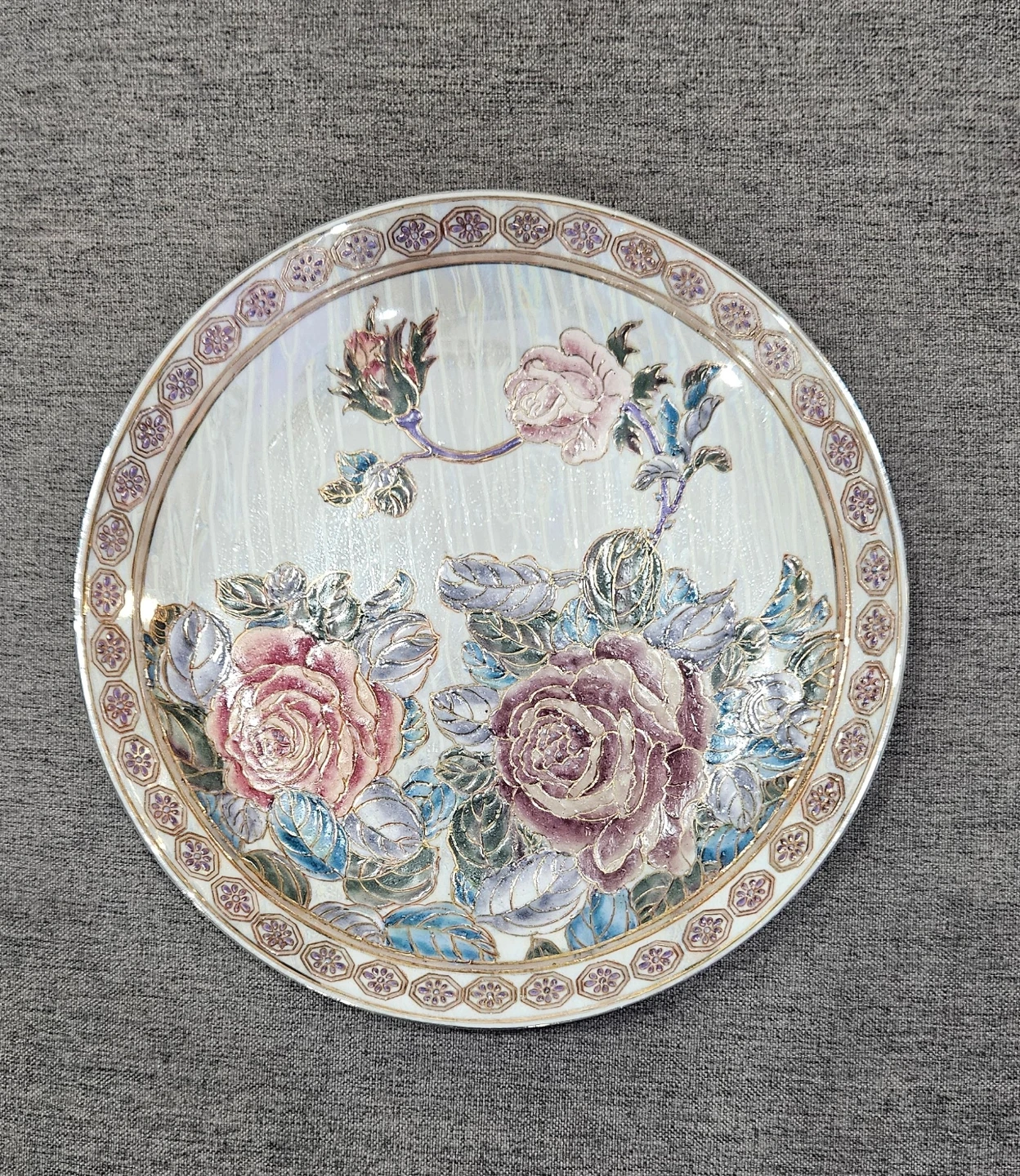 Toyo Fine China Floral Plate - 10 Inch