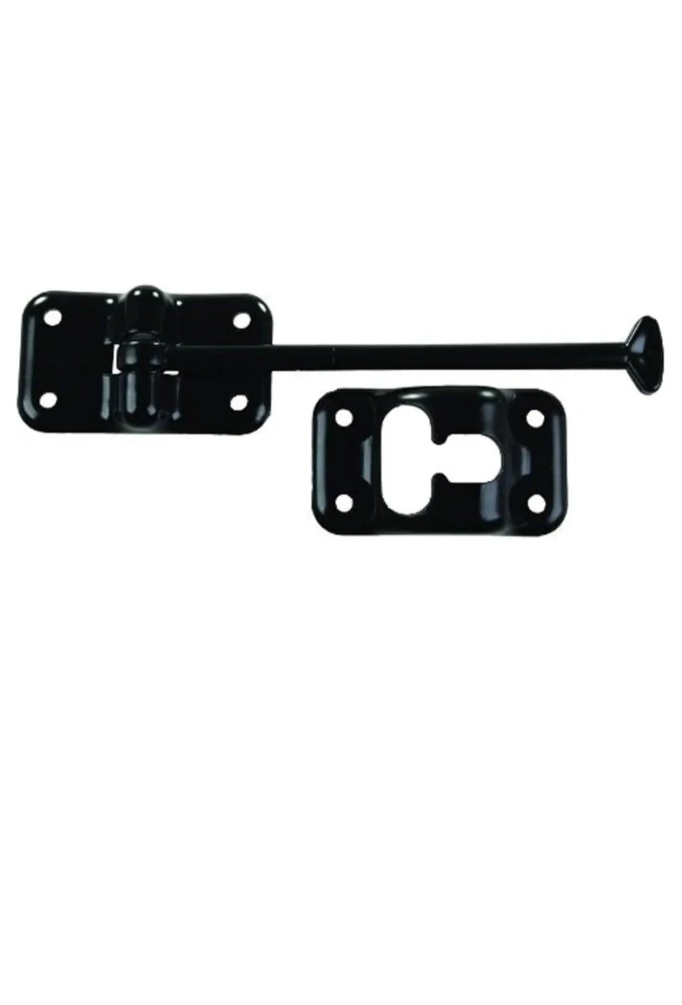 Black Metal Door Holder Latch with Screws - photo 2