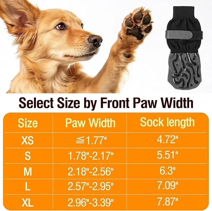Non-Slip Dog Socks - Size L - photo 3