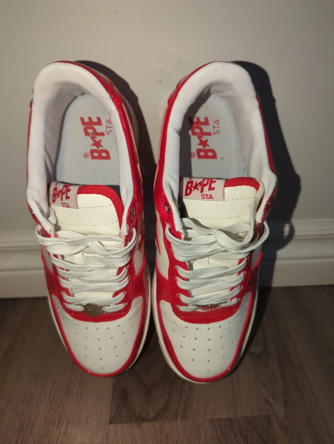 BAPE STA Red/White Sneakers