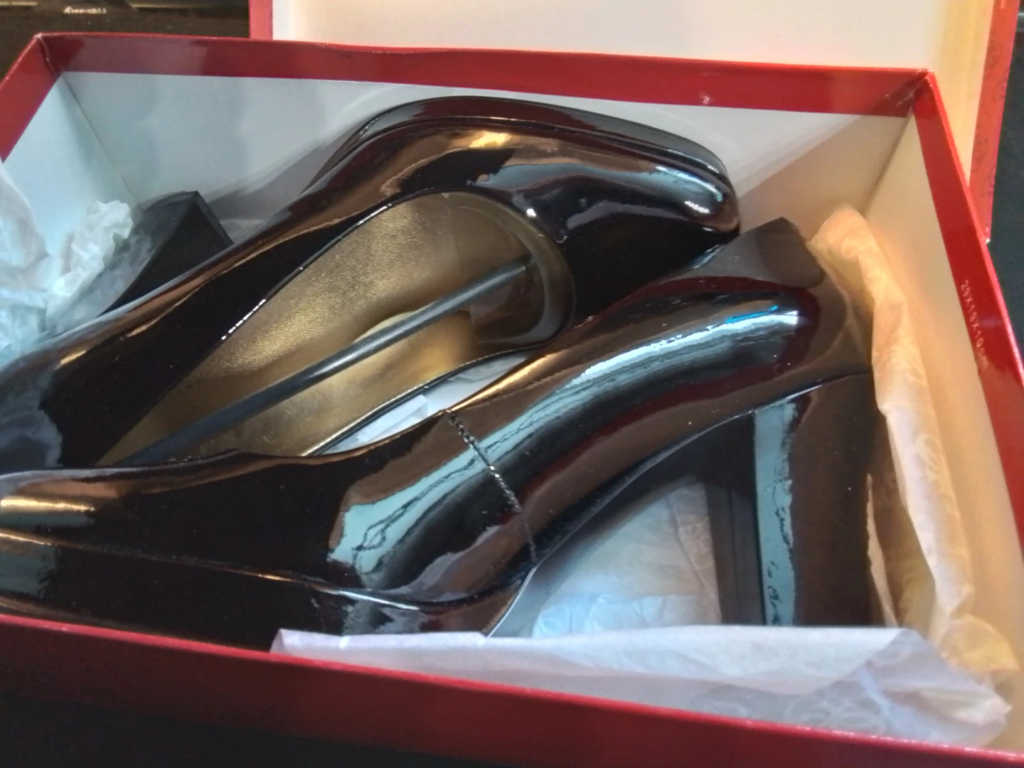 Guess by Marciano Black Patent Heels 10 New