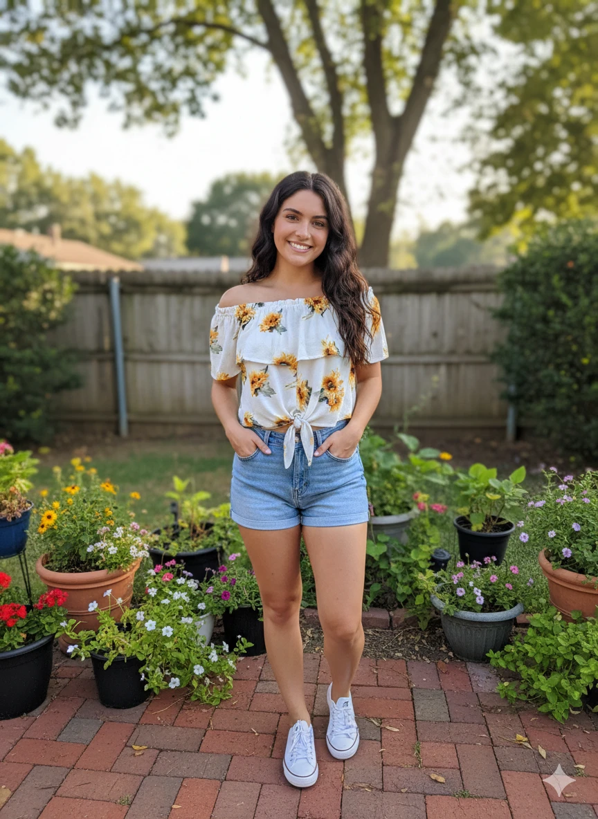 Urban Heritage Sunflower Top - Size S