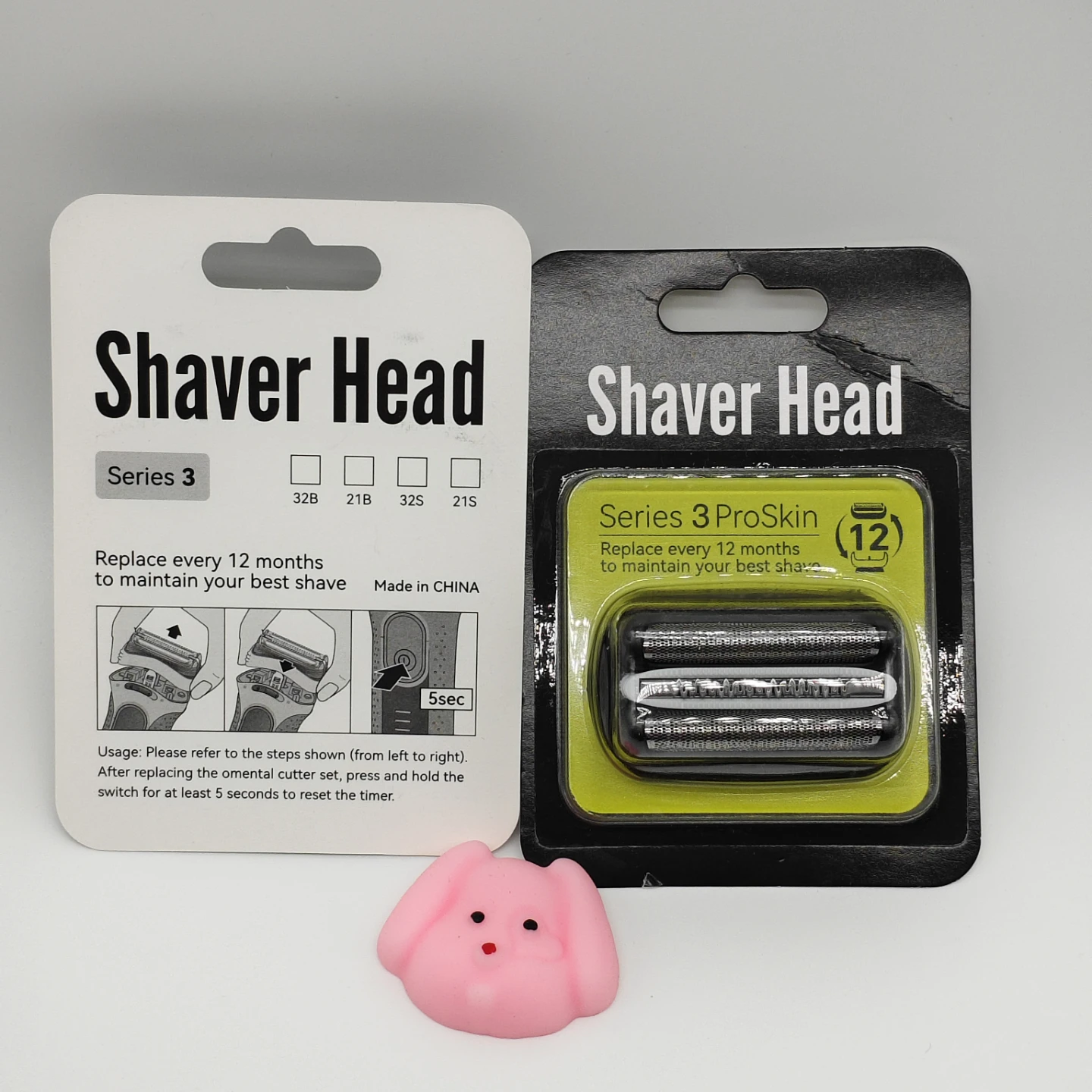 2 Pack Braun Series 3 ProSkin Shaver Head Replacement - photo 2
