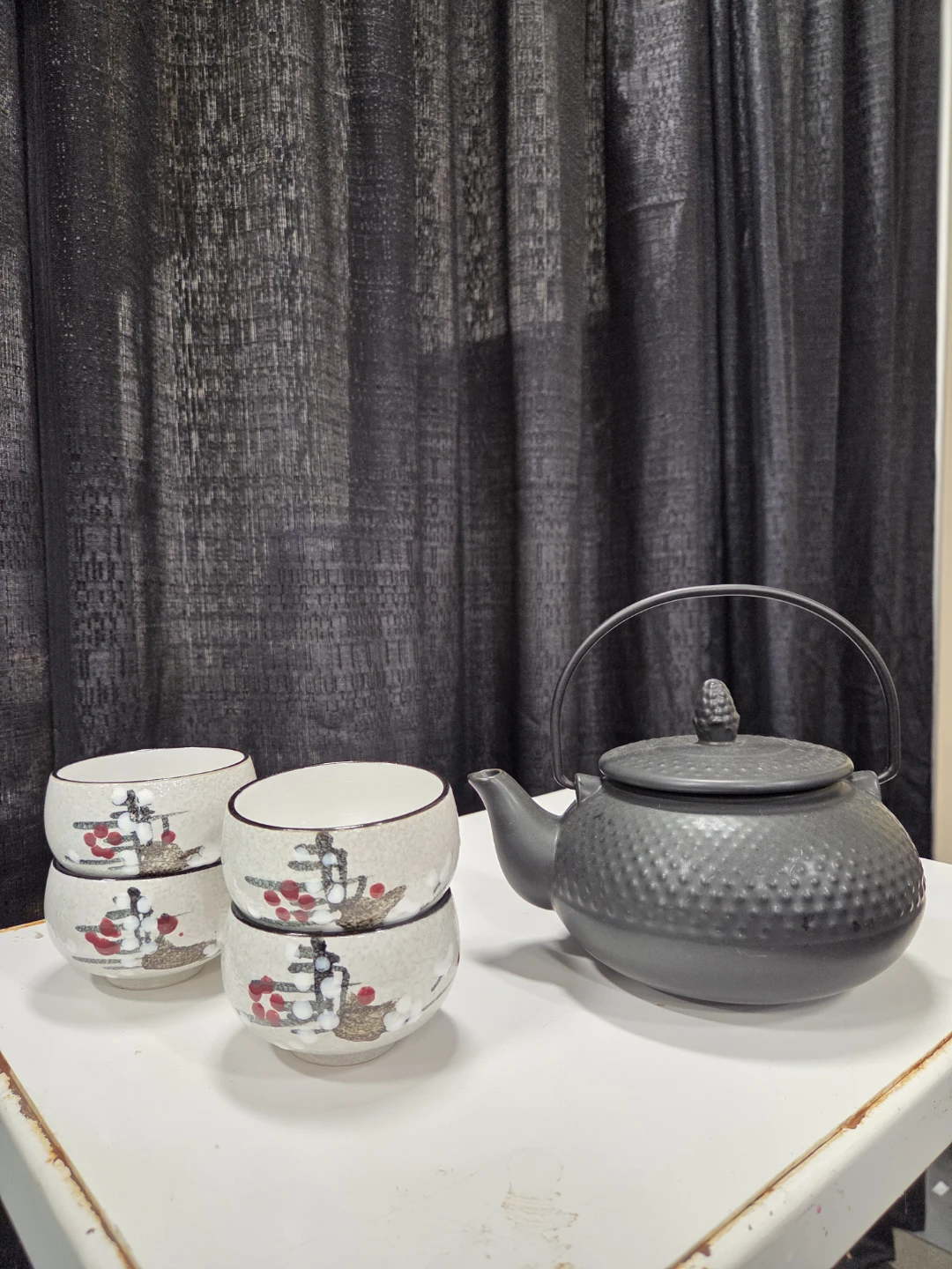 Japanese Cast Iron Tea Set - photo 2