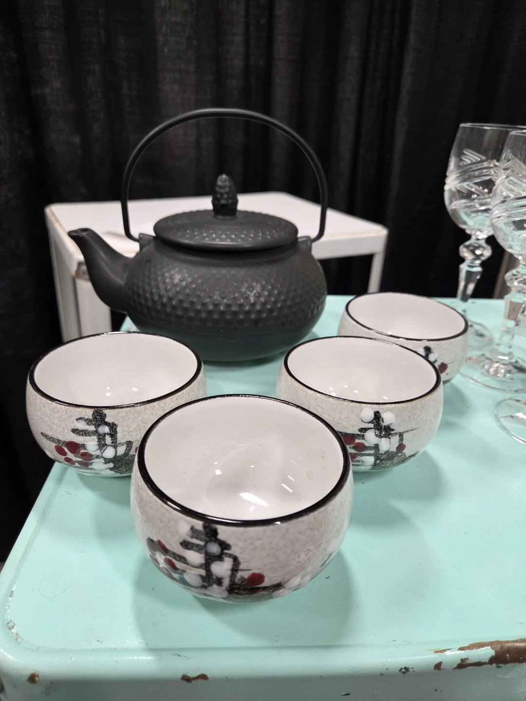 Japanese Cast Iron Tea Set - photo 4