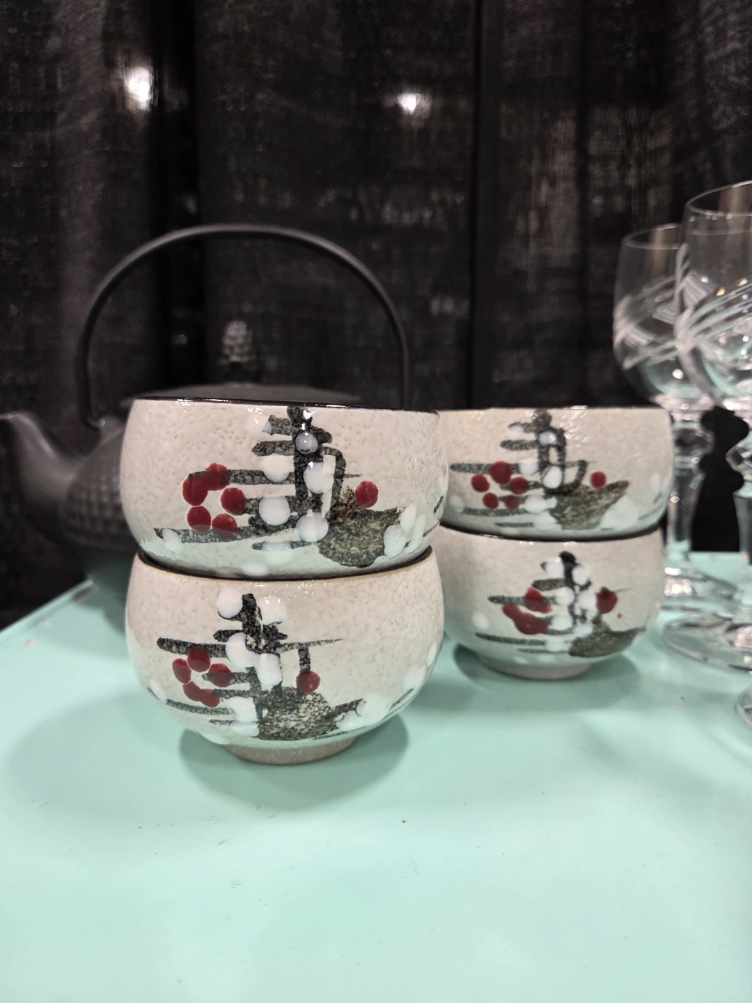 Japanese Cast Iron Tea Set - photo 5