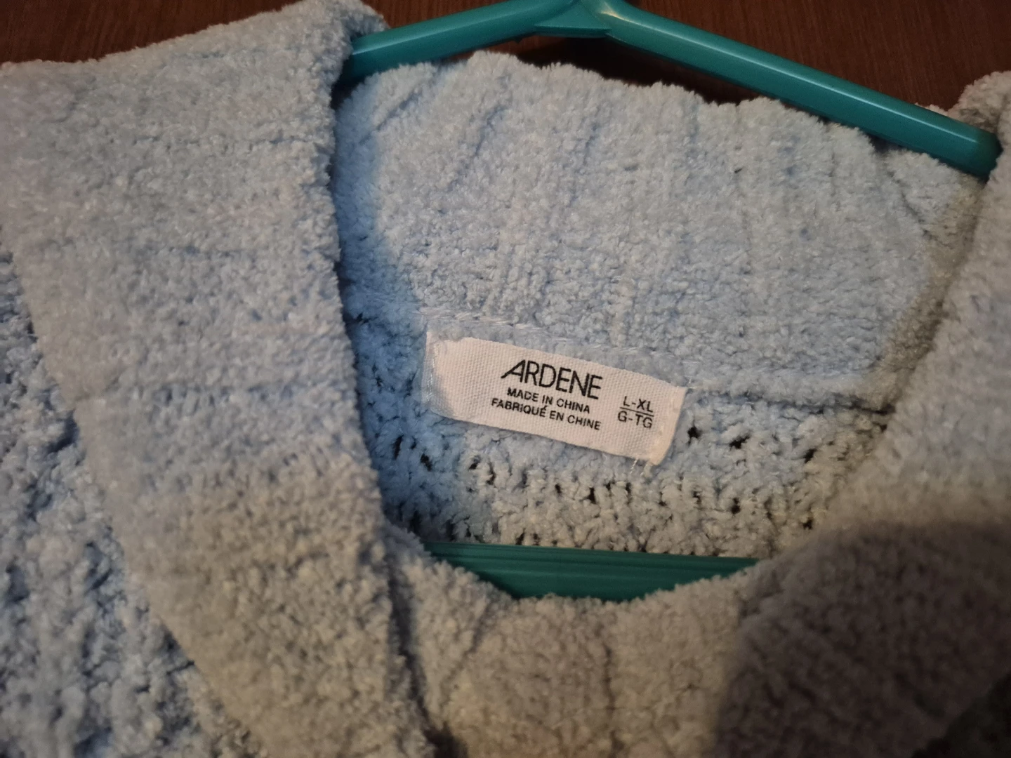 Ardene L-XL Blue Cropped Sweater - photo 2