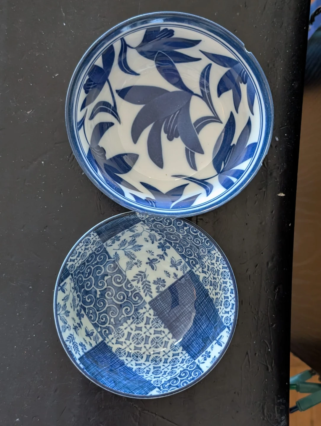 Set of 2 Blue and White Ceramic Bowls - photo 3