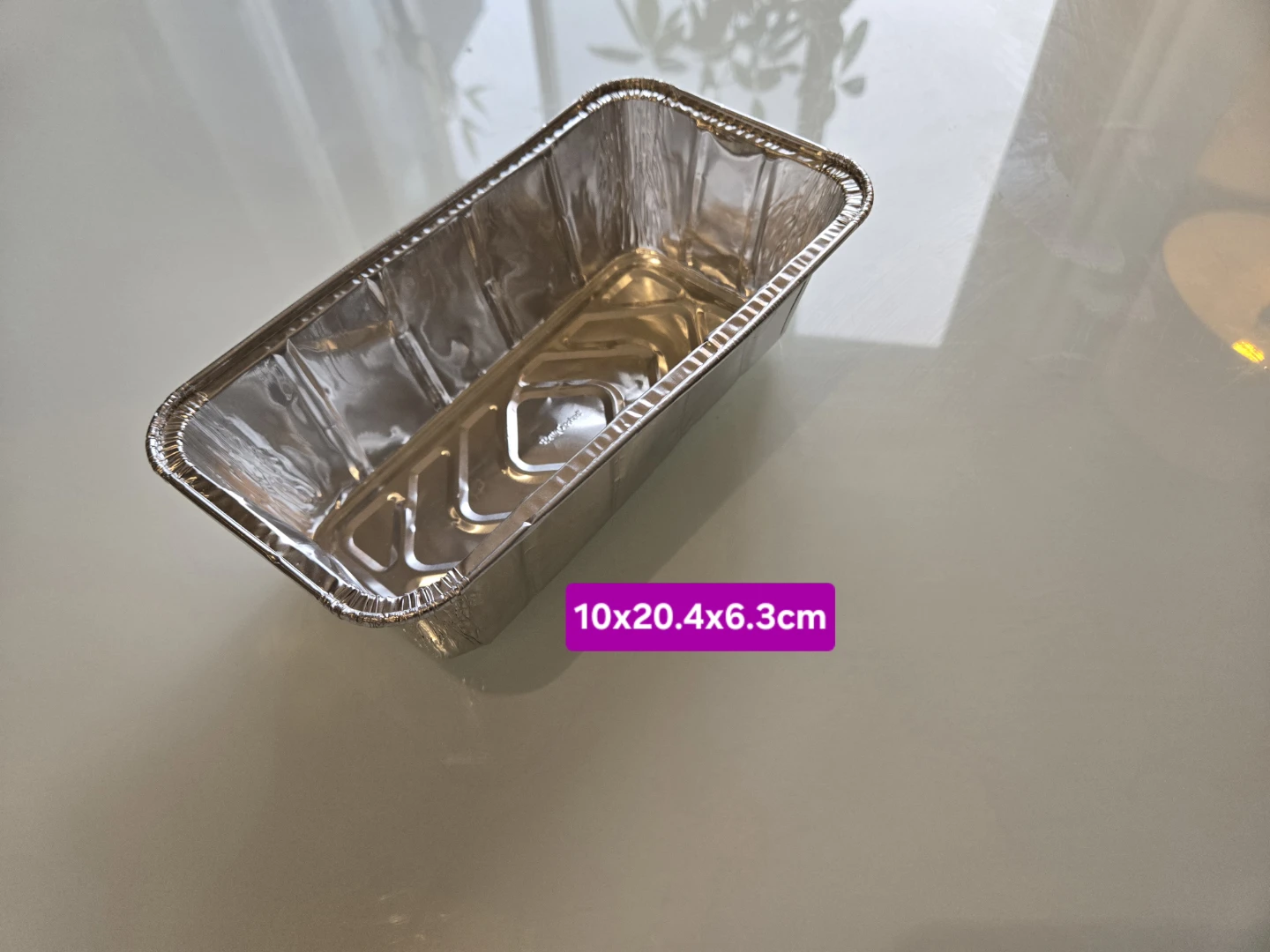 Aluminum Foil Baking Pan - 10x20.4x6.3cm