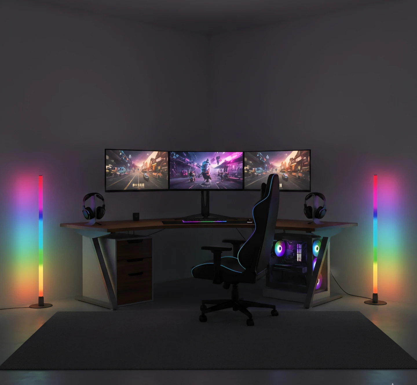 High Quality RGB Floor corner Lamps