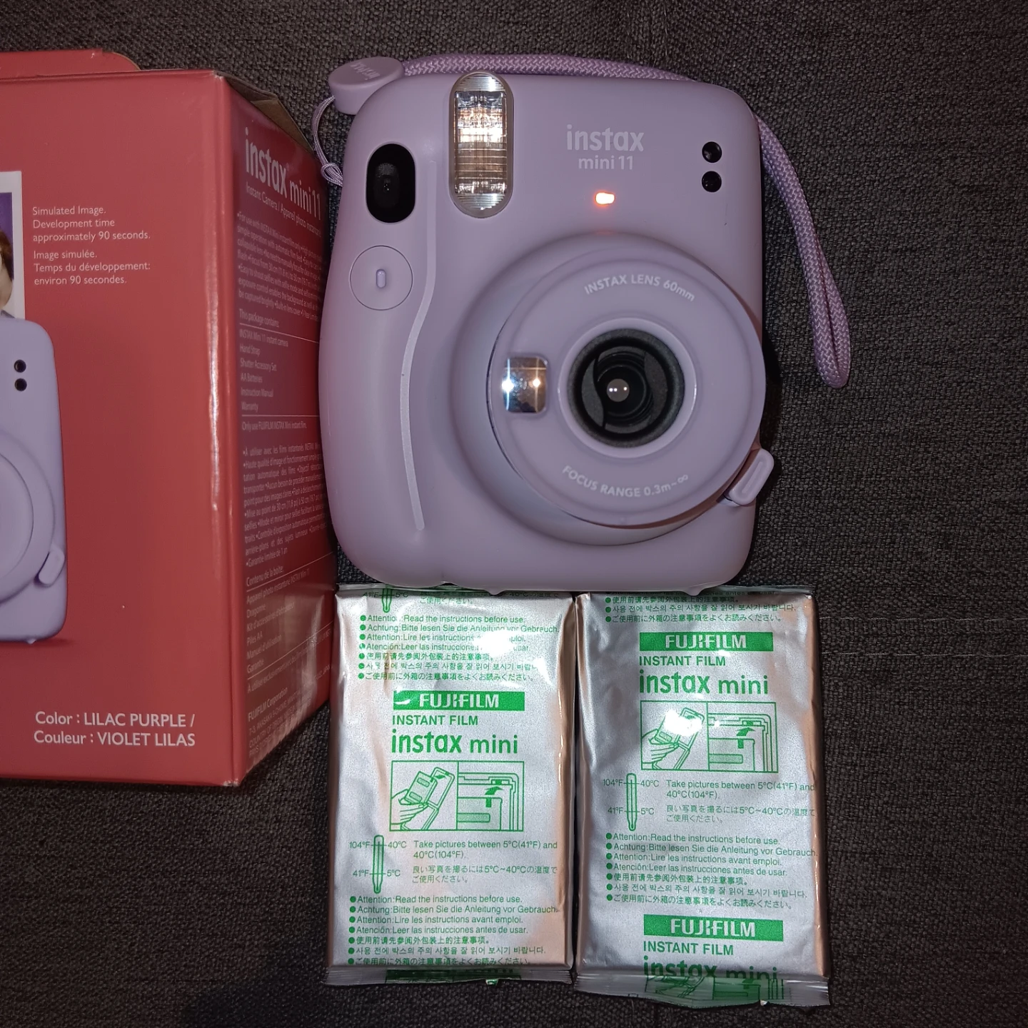 Fujifilm Instax Mini 11 Purple + 2 Film Packs - photo 2
