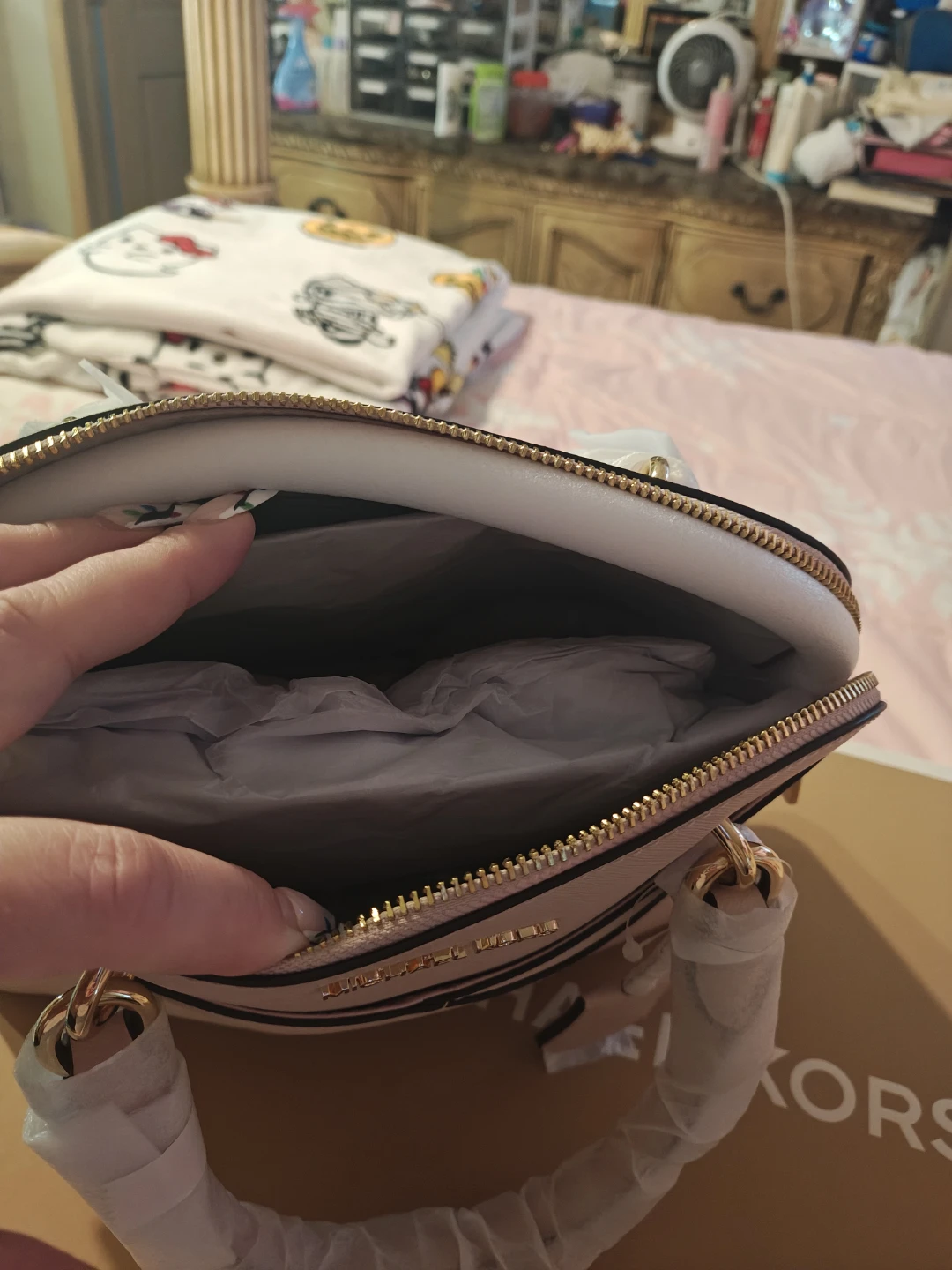New Michael Kors Dome Satchel Bag