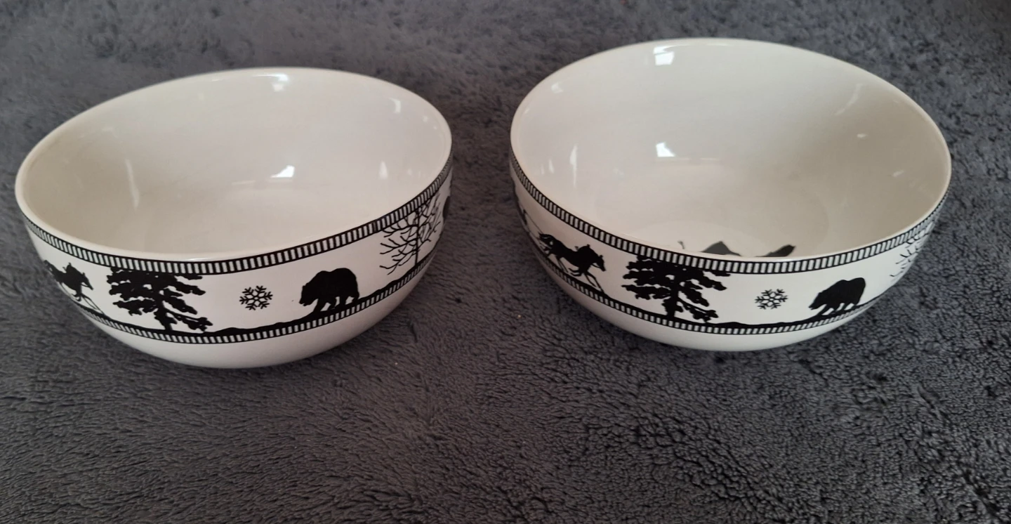 Wildlife Pattern Bowls (Set of 2) - photo 2