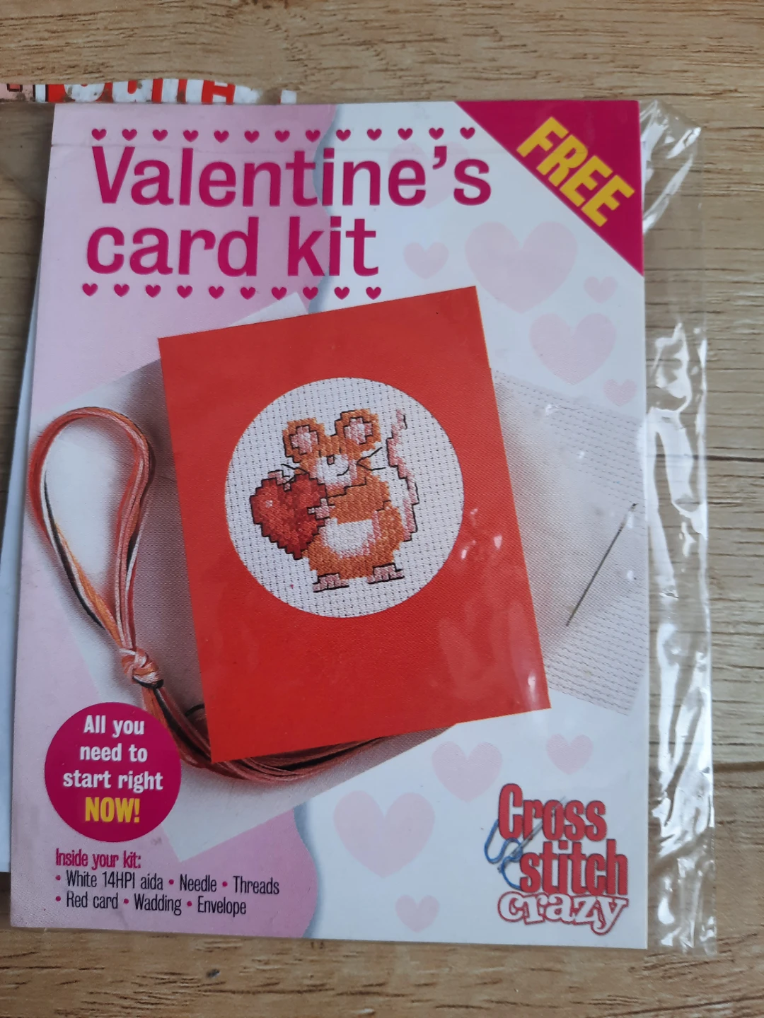 Valentine's Card Kit - Cross Stitch Crazy