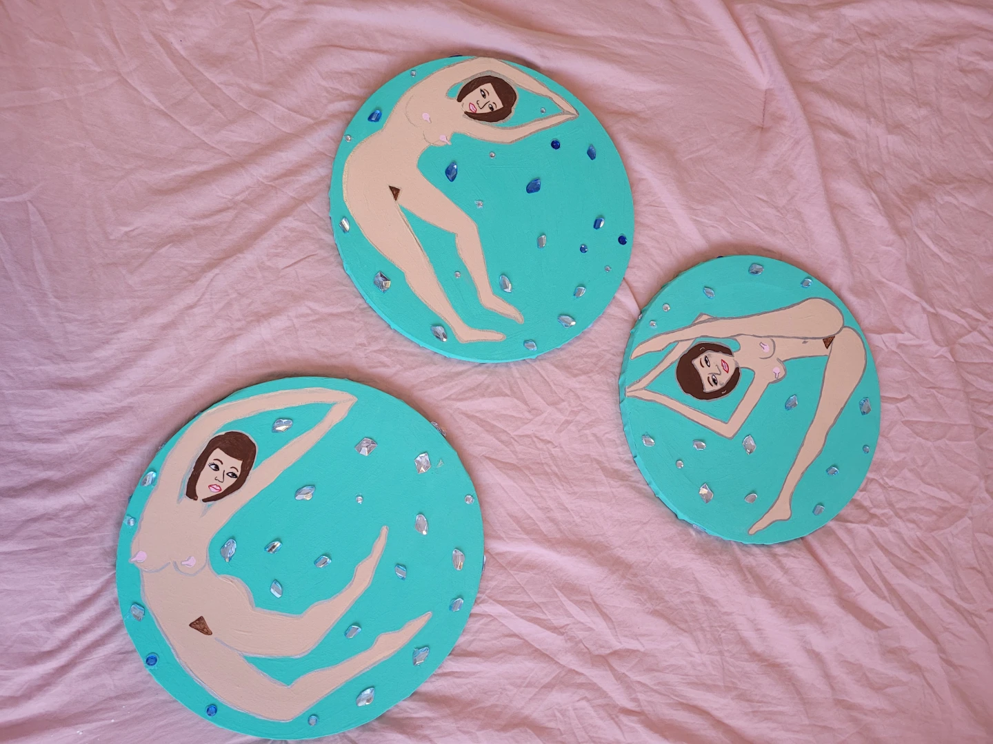 Aquatic delight- Set of 3 paintings - photo 3