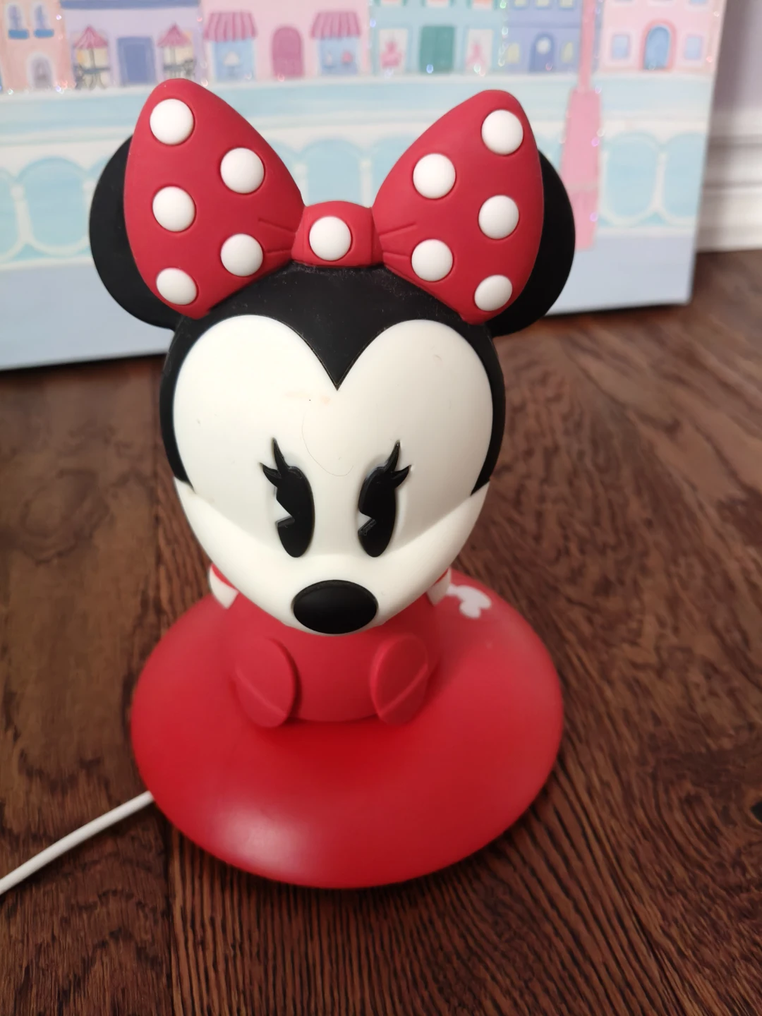 Minnie Mouse Table Lamp - Red & White