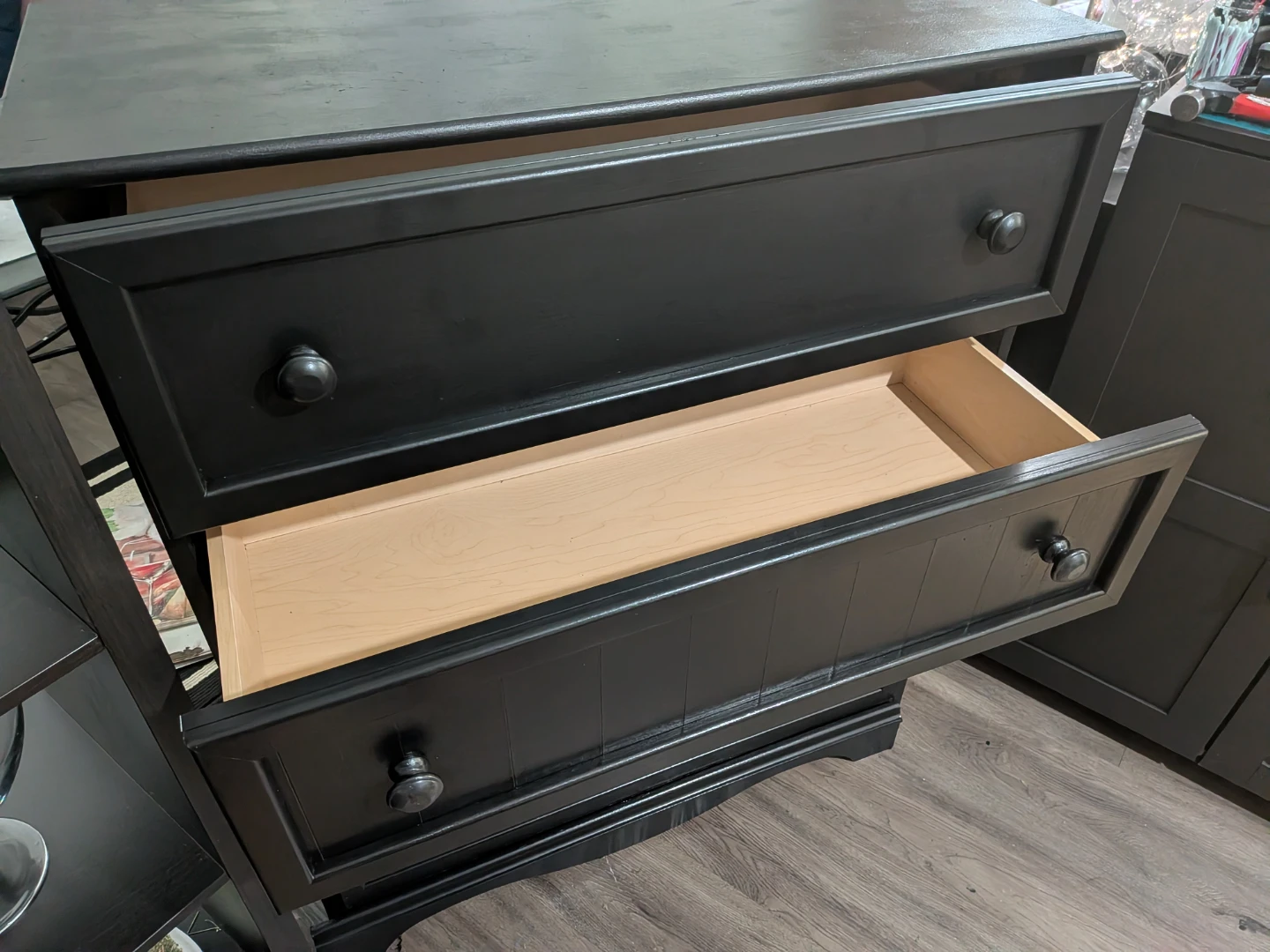 🥕 Black Espresso 4-Drawer Dresser - photo 4