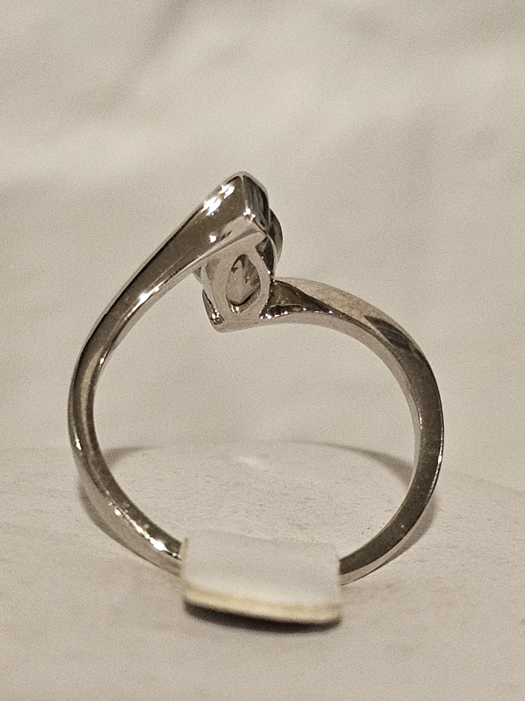 Silver Marquise Cut Gemstone Ring Smoky Quartz - photo 4