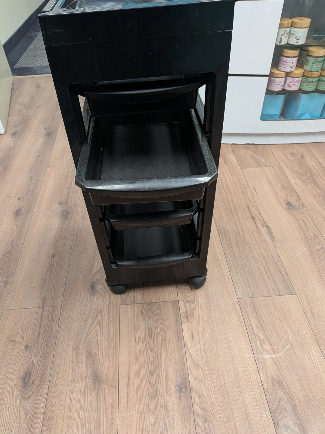 Black Rolling Salon Cart - photo 2