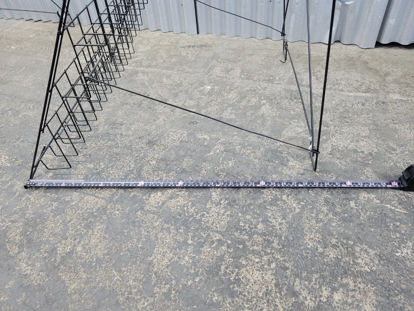 Wire Display Rack Shelving Unit - 3 Sections - photo 4