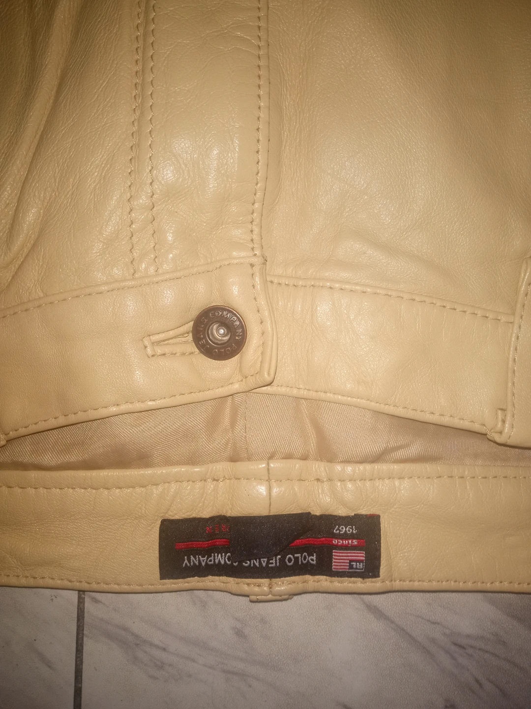 Rare Vintage 100%Leather Ralph Lauren Polo - photo 3