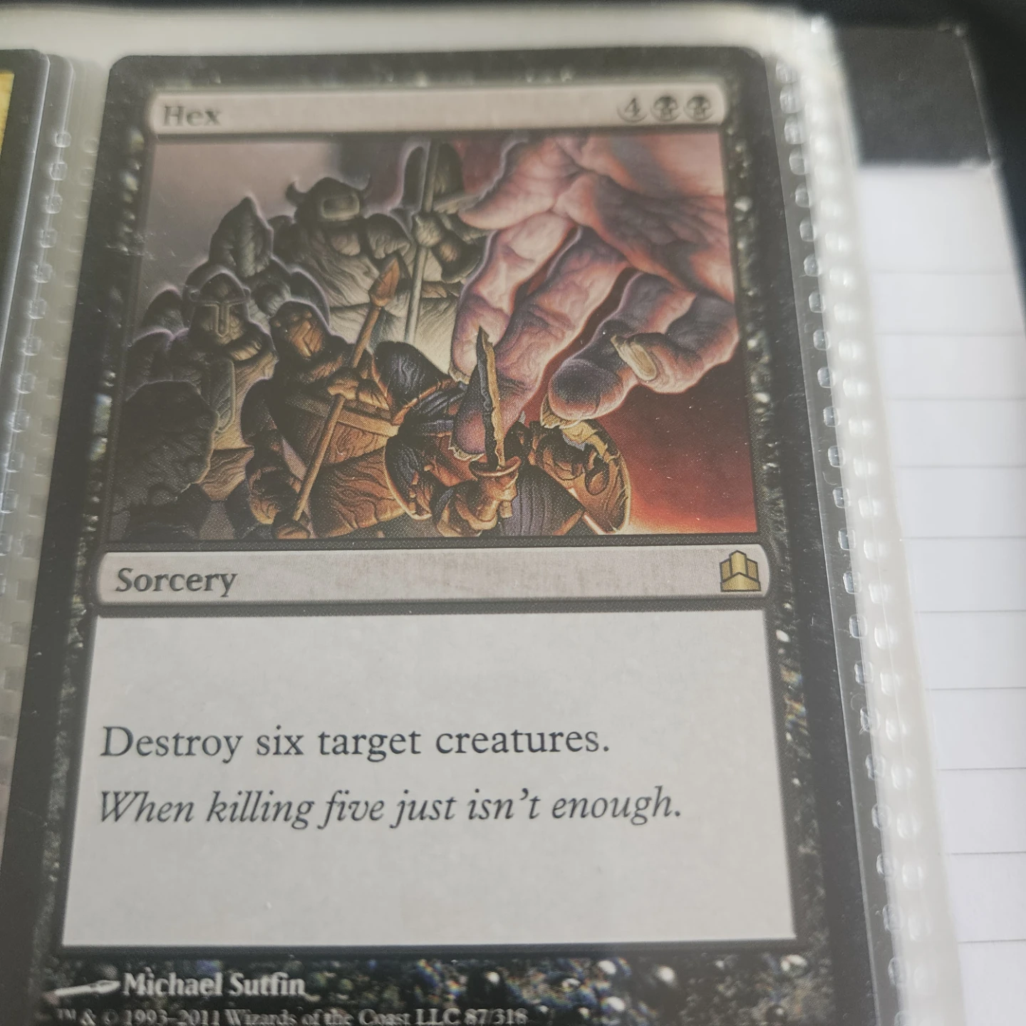 Hex Magic: The Gathering Card