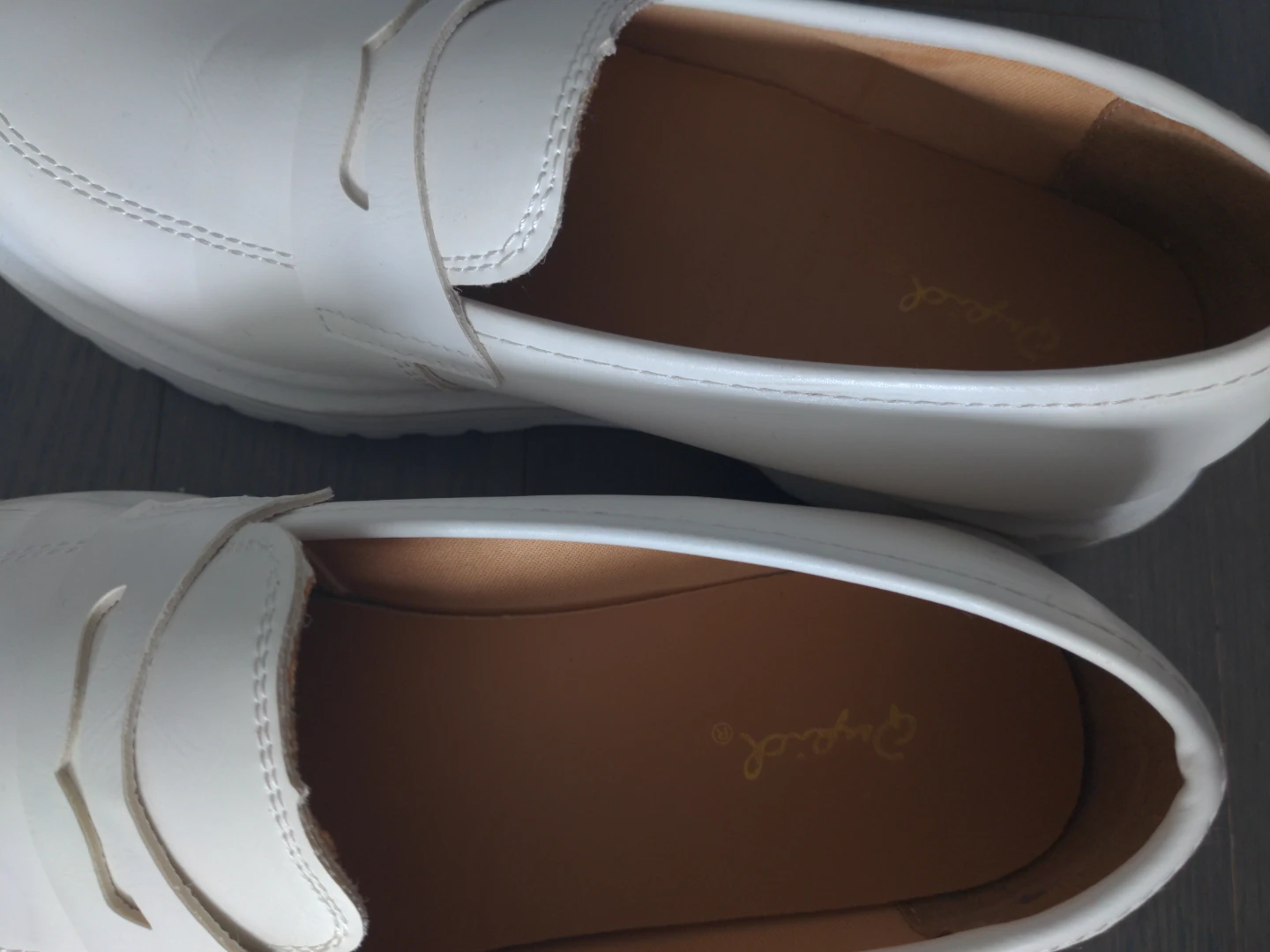 White Qupid Platform Loafers - Size 8 - photo 4