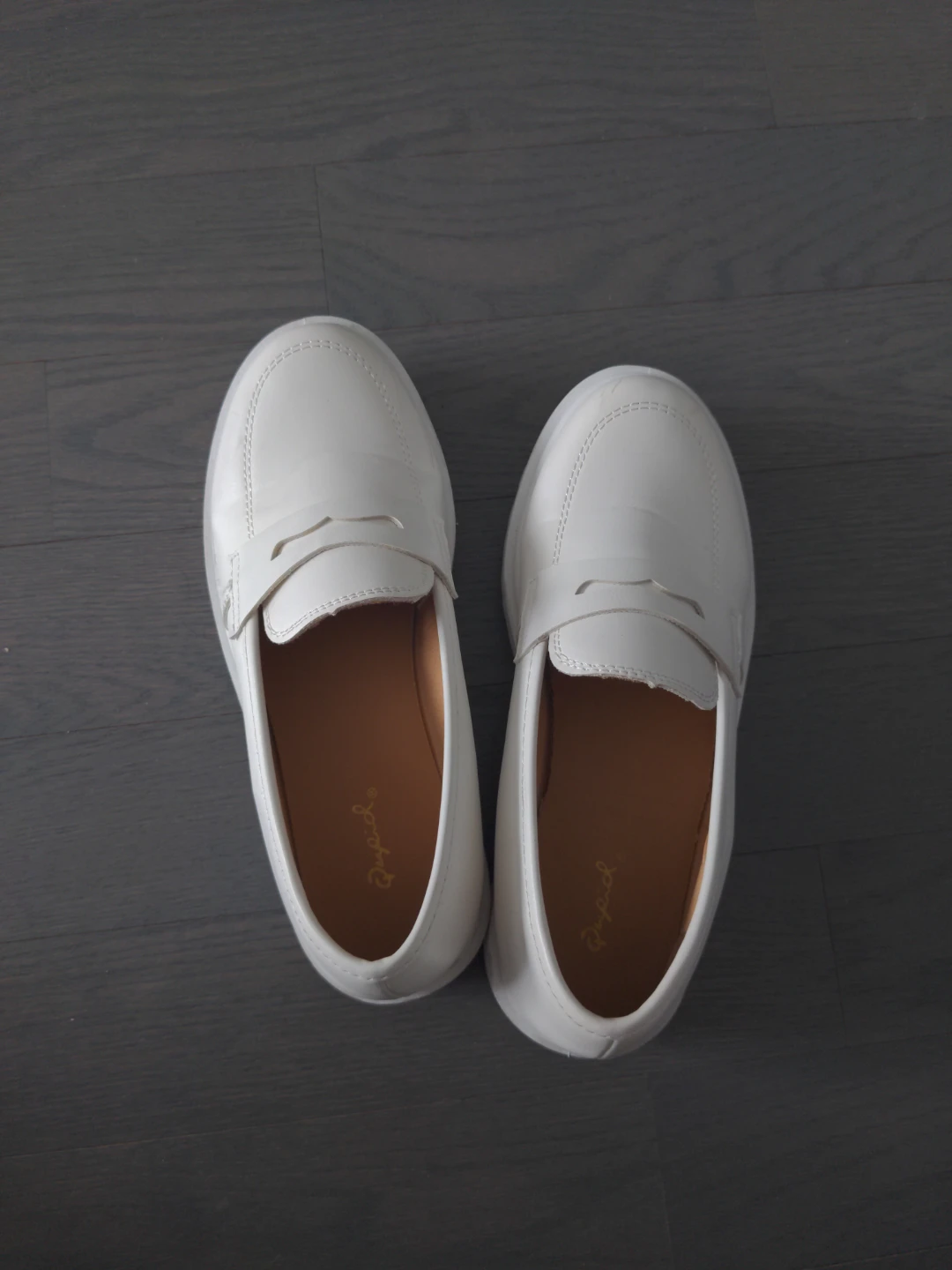 White Qupid Platform Loafers - Size 8 - photo 5