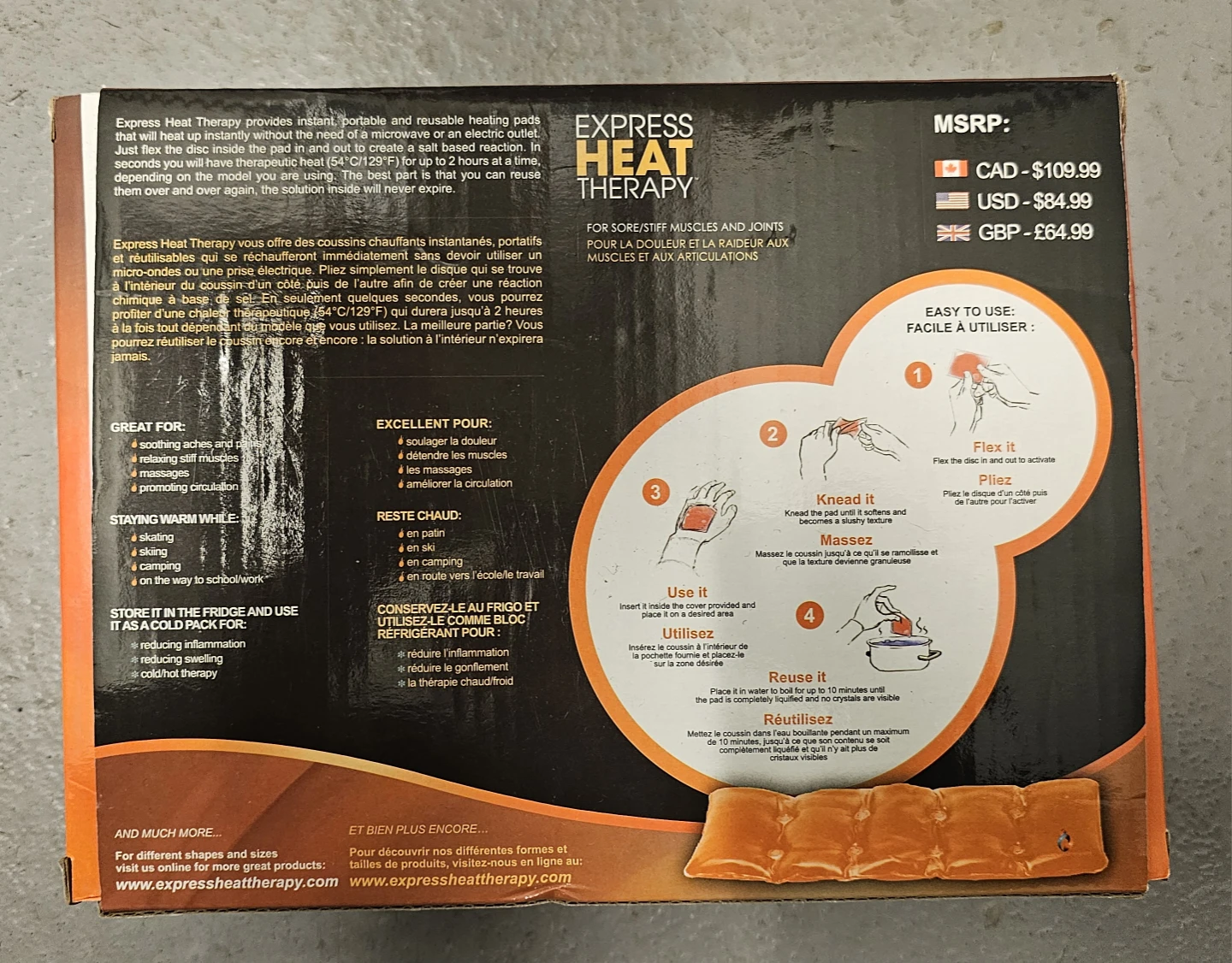Express Heat Therapy Back Pain Relief Pad - photo 2