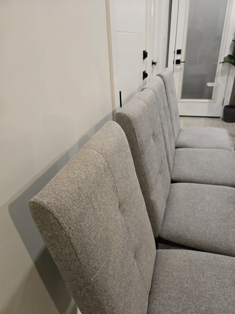 Dining Table with 4 Chairs - Grey - photo 3