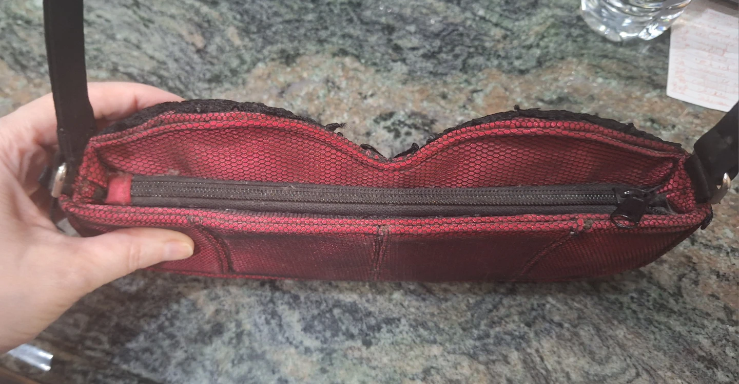 Red Corset Style Shoulder Bag - photo 3