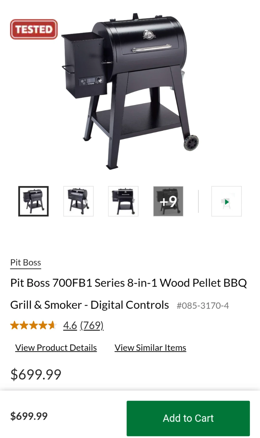 Pit Boss PB700FB1 Wood Pellet Grill & Smoker - New in Box - photo 3