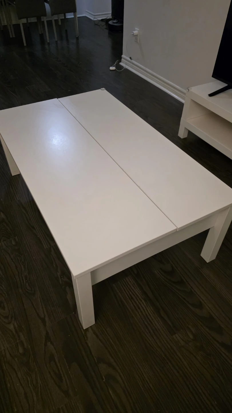 White adjustable Coffee Table - photo 4